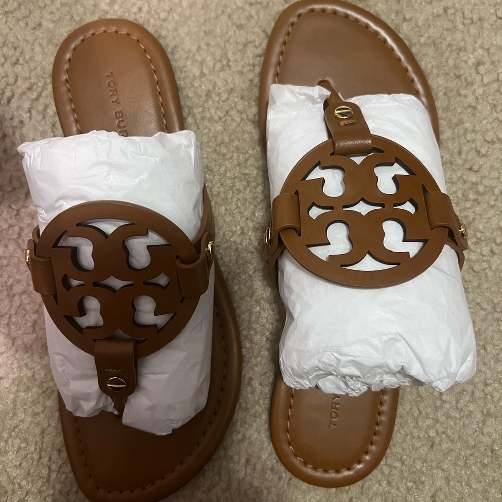 Tory Burch Miller Sandals size 5.5 NWT